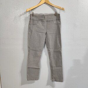 Sensational Collection stretch jegging office casual short pants black checker L